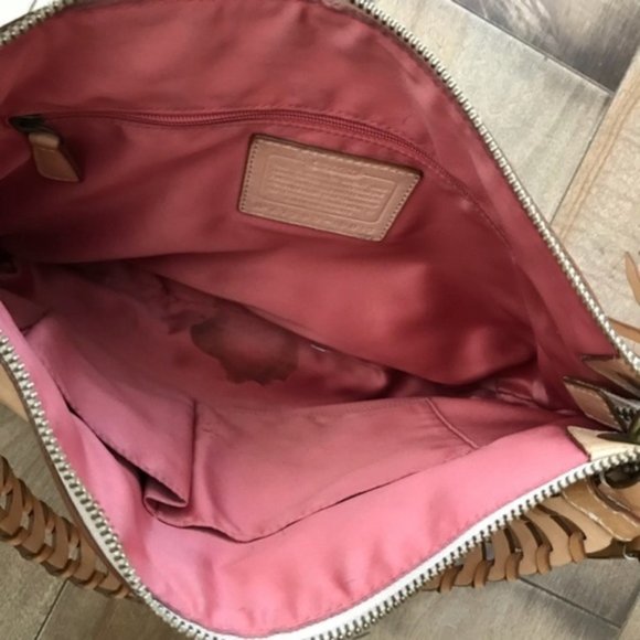 Coach Poppy Vachetta Whipstitch Leather Crossbody - Picture 4 of 8